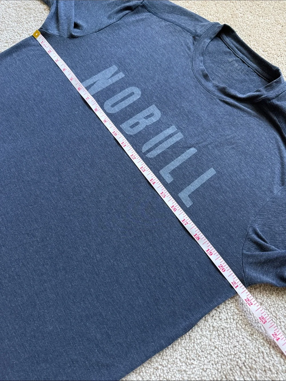 Nobull Navy Blue Athletic Soft Long Sleeve Crewneck Tee
